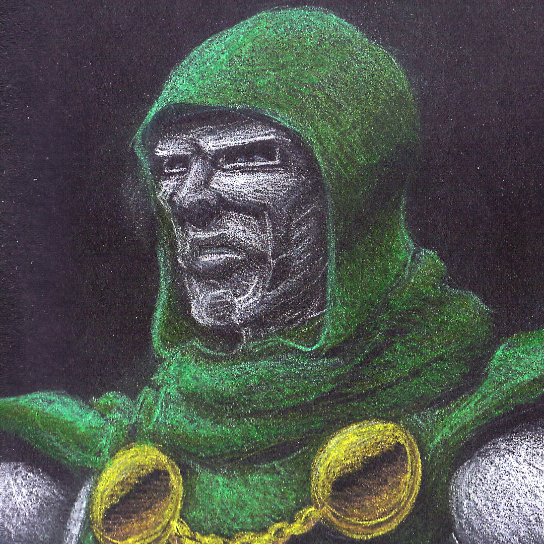 Doctor Doom drawing detail