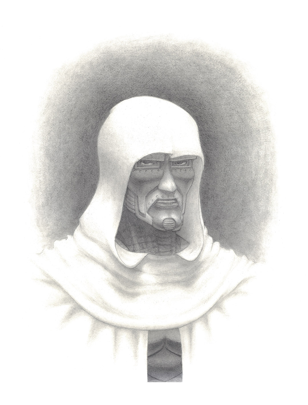 God Emperor Doom pencil sketch