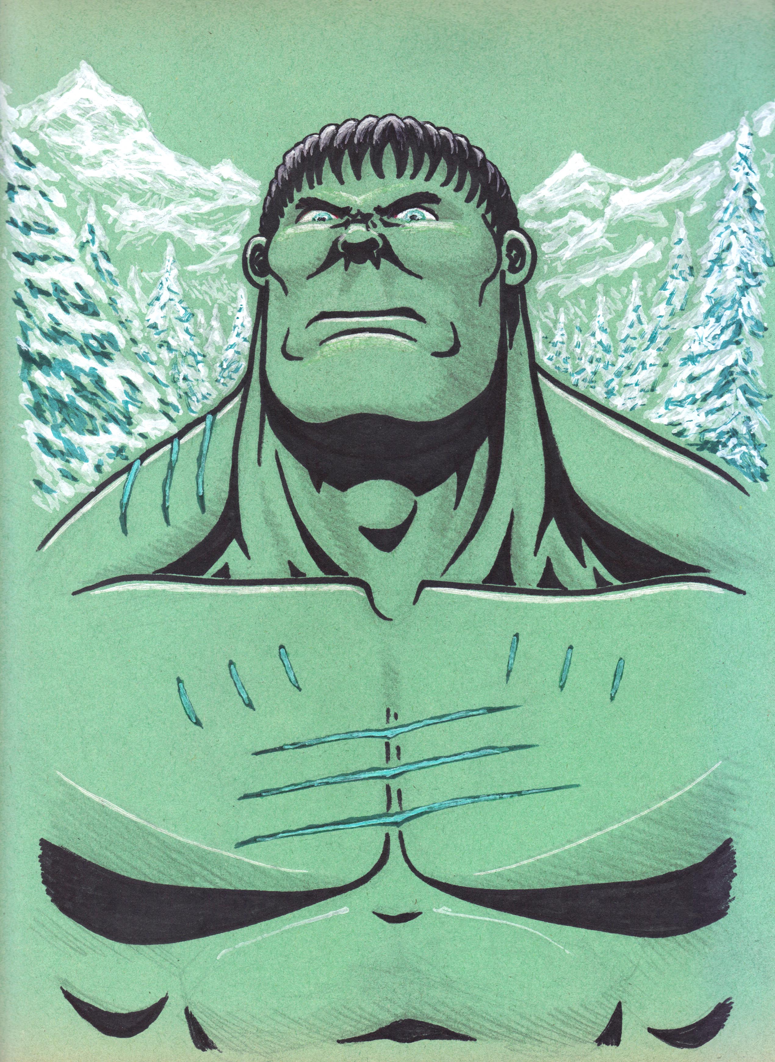 the Hulk sketch