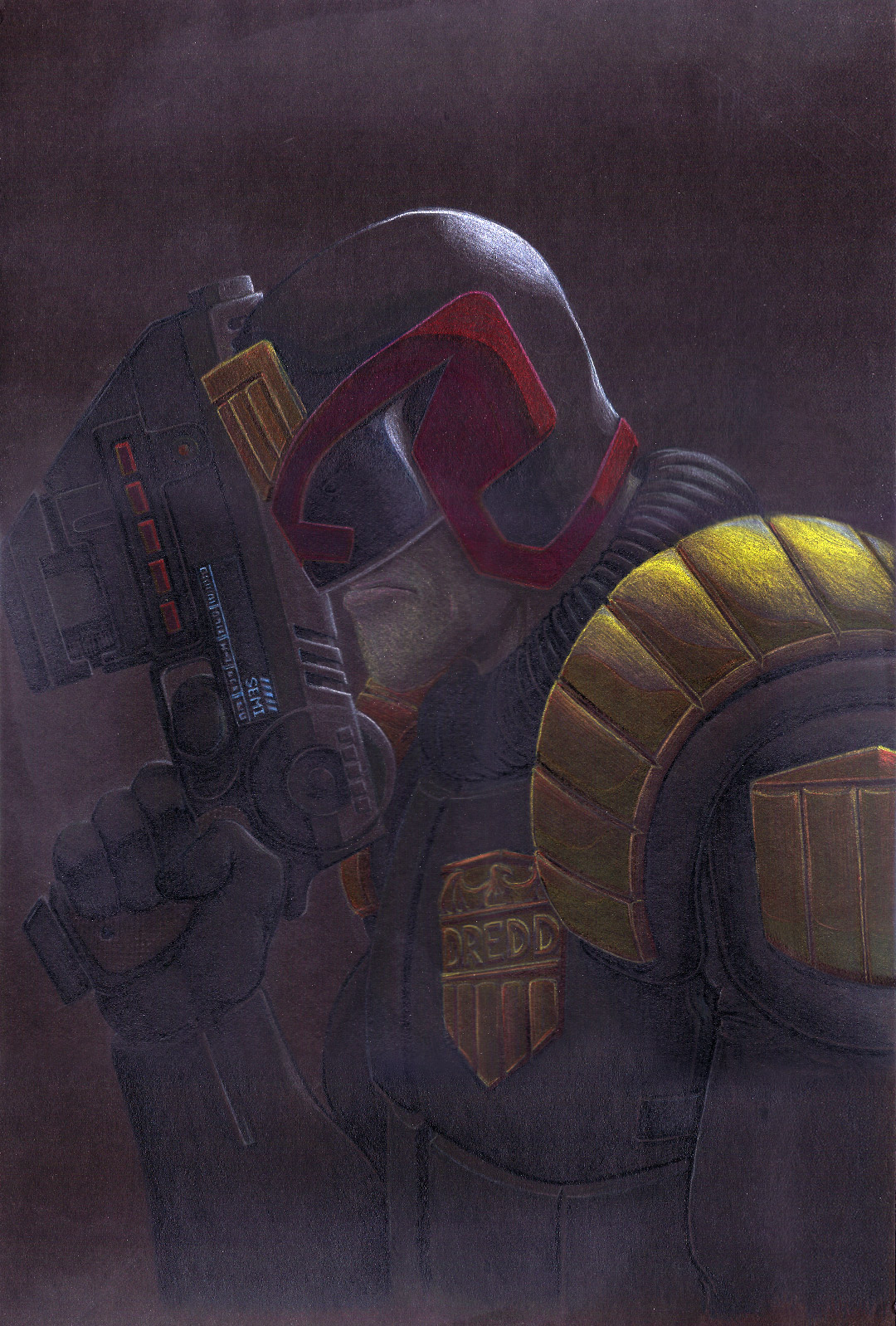 Judge Dredd drawing