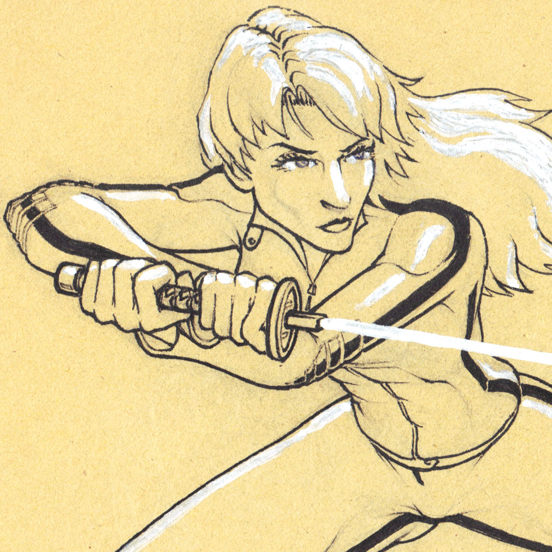 Kill Bill: the Bride sketch detail