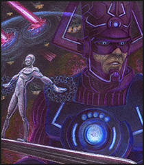 The Silver Surfer and Galactus